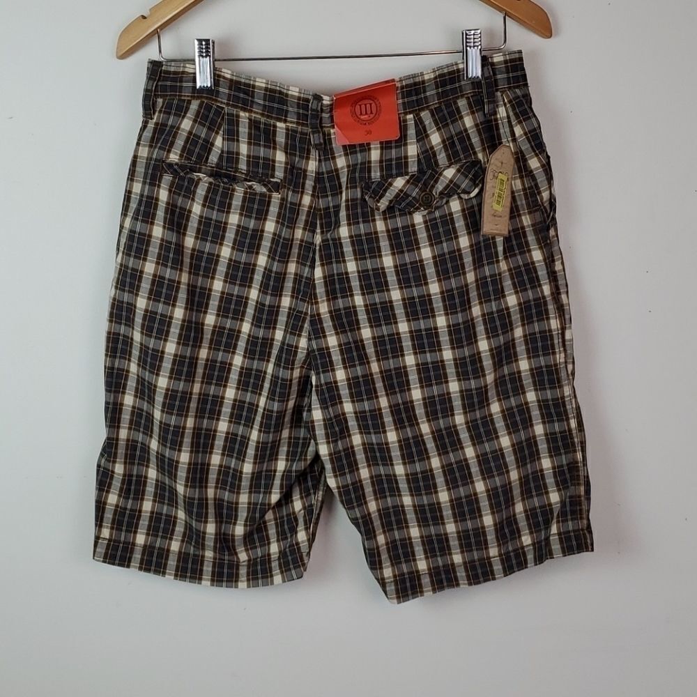 Trevero Shorts Tartan Size 30 Brown - Picture 7 of 15